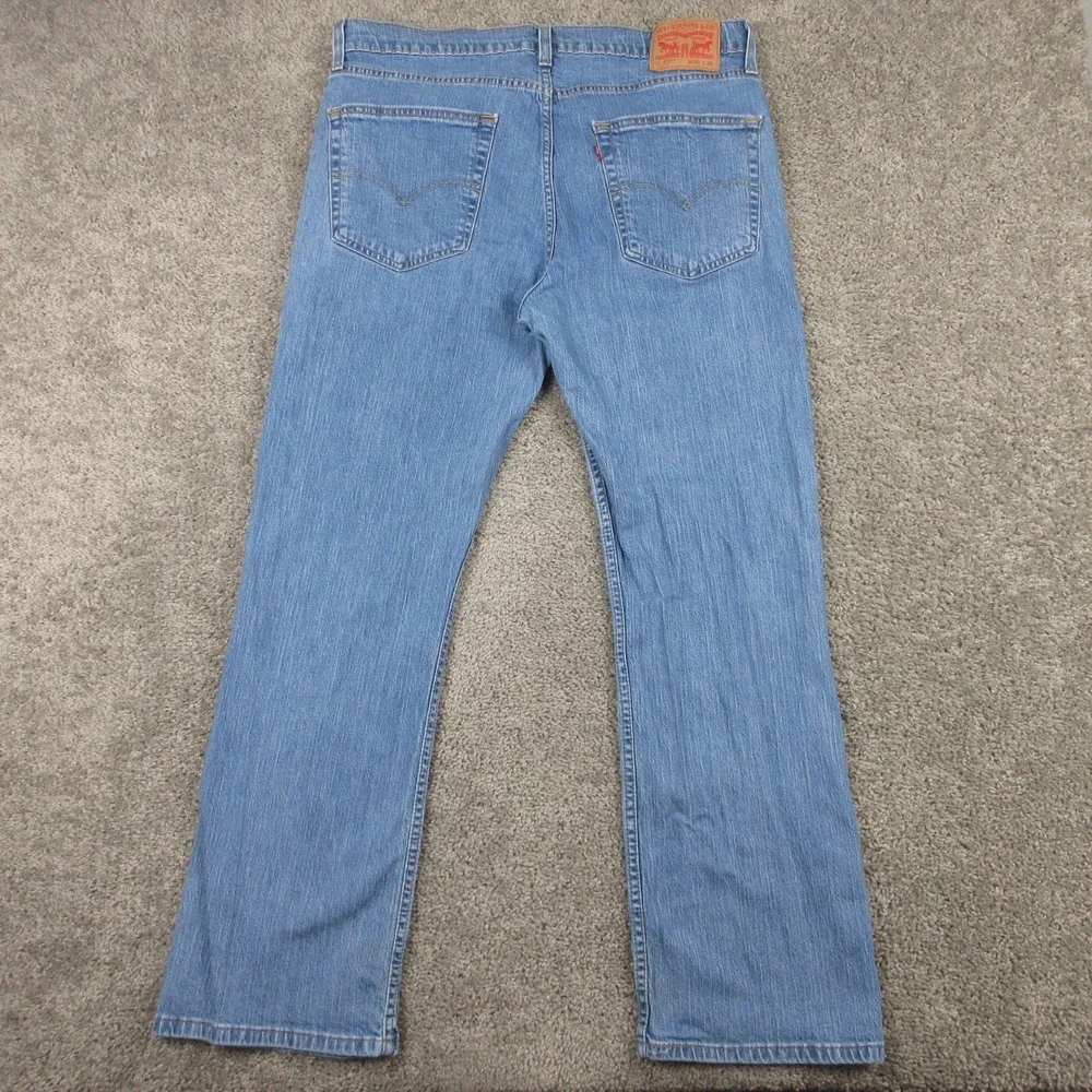 Levis Jeans Mens 36x32 Blue 527 Slim Bootcut Cowboy Western Rodeo Denim Pants
